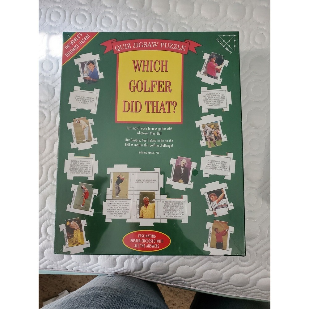 Which Golfer Did That Golf Quiz Jigsaw Puzzle Trivia Poster W/ Answers Difficult